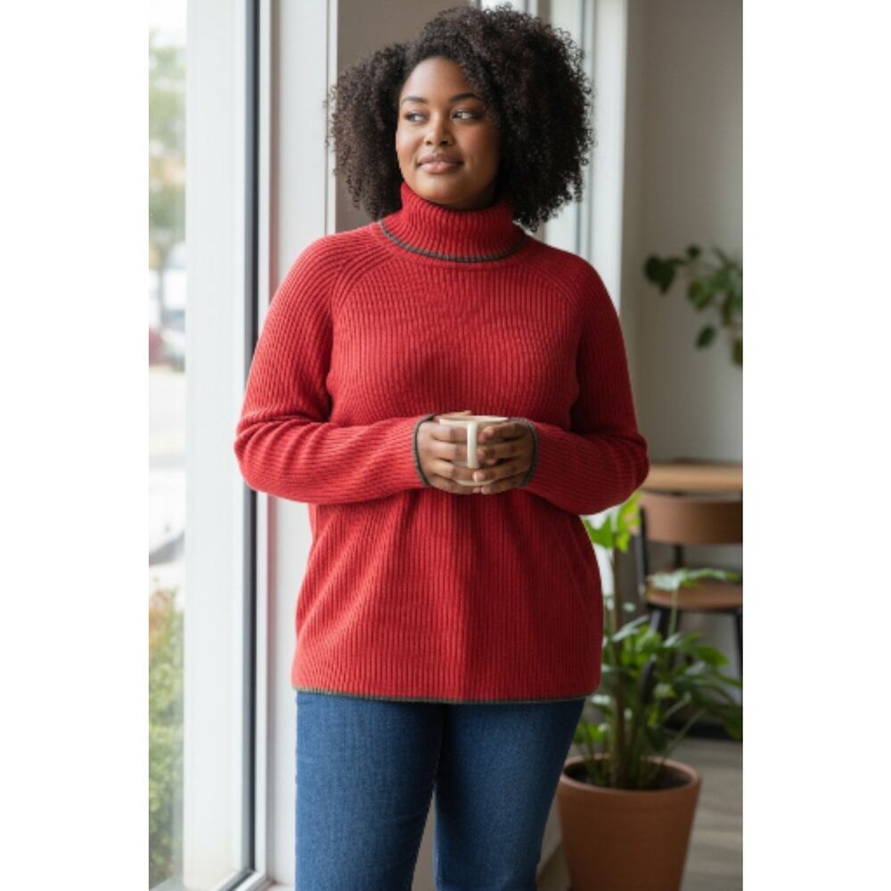 Gap Red Turtleneck Womans Sweater Large